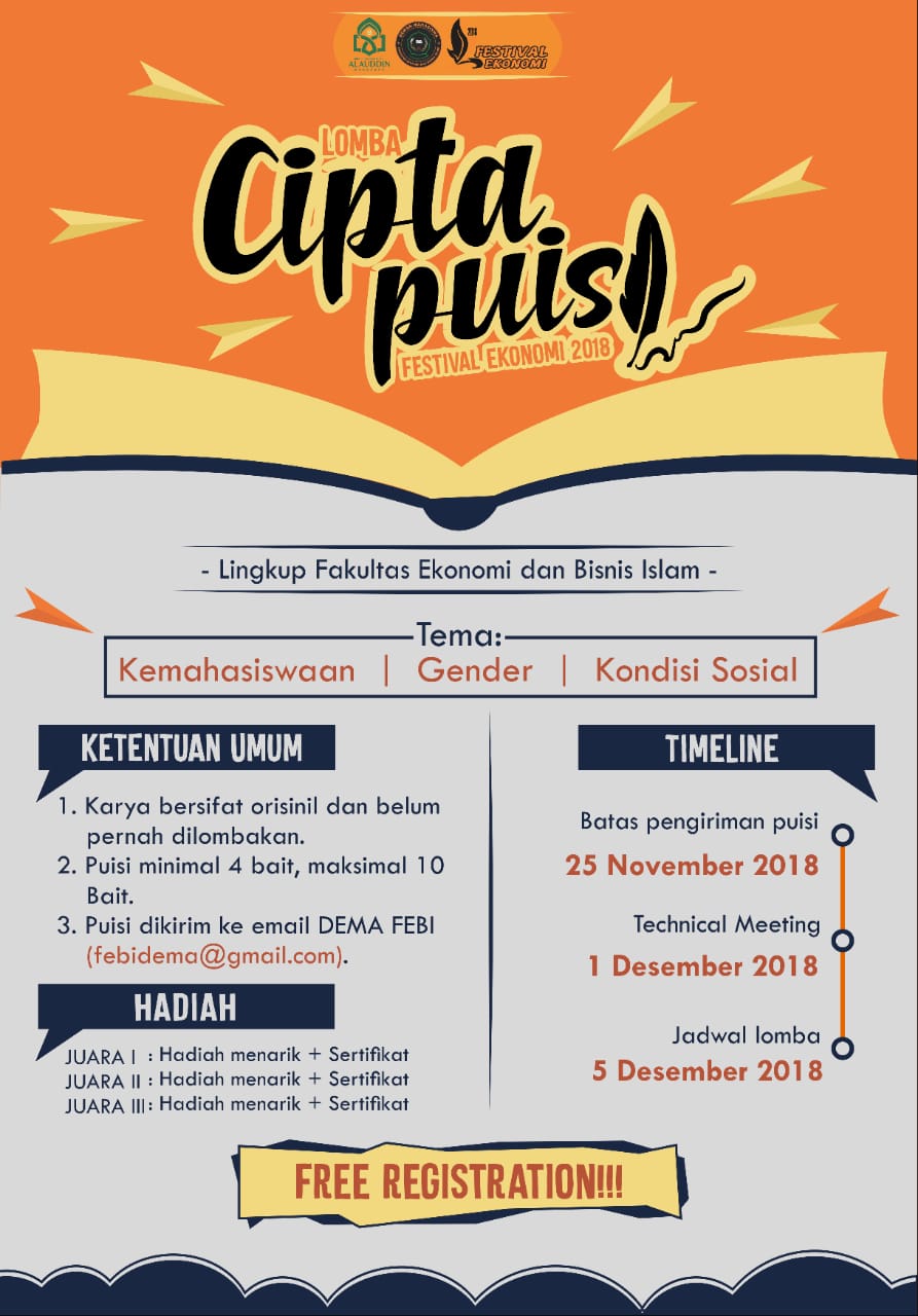 Gambar Dema FEBI Akan Gelar Lomba Cipta Puisi